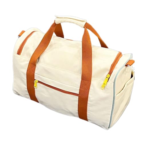 Sport-Turnbeutel mit Schuhfach, Reisetasche, verstaubar, Sporttasche, Fitnessstudio, Reisegepäck, Tasche für Fitnessstudio, Schwimmen, Outdoor, Wandern, beige von Shntig