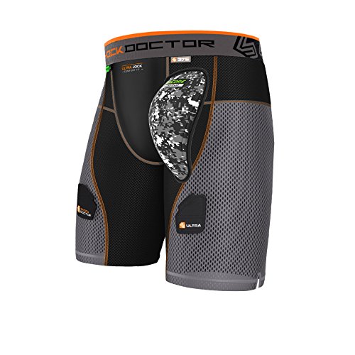 Shock Doctor Herren Ultra Powerstride Suspensorium, Black/Grey, XL Shock Doctor Herren Ultra Powerstride Suspensorium, Black/Grey, XL von Shock Doctor