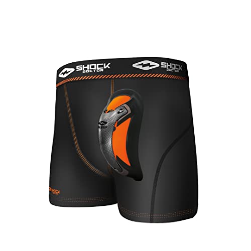 Shock Doctor Herren Ultra Pro Boxer Compression Short mit Ultra Cup, Herren, schwarz, Medium Shock Doctor Herren Ultra Pro Boxer Compression Short mit Ultra Cup, Herren, schwarz, Medium von Shock Doctor