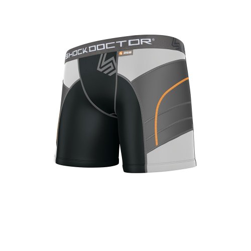 ShockDoctor Damen Schutzkleidung Ultra Doppel Kompressions-Sliding-Short, Black, M von Shock Doctor