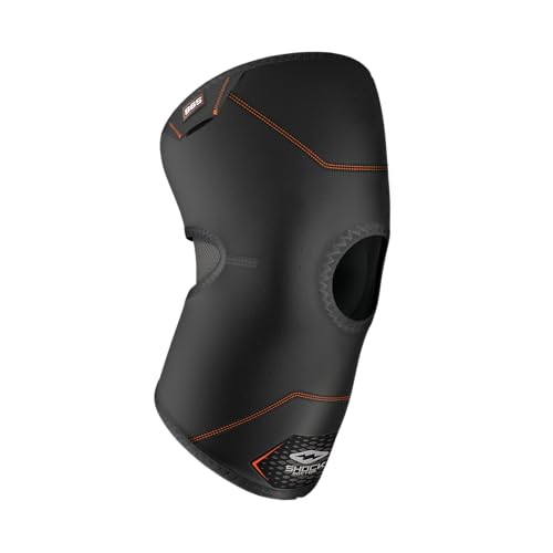 Shock Doctor Erwachsene Knie Kompressionsbandage mit Patellaöffnung, Black, M, 865-BK Shock Doctor Erwachsene Knie Kompressionsbandage mit Patellaöffnung, Black, M, 865-BK von Shock Doctor