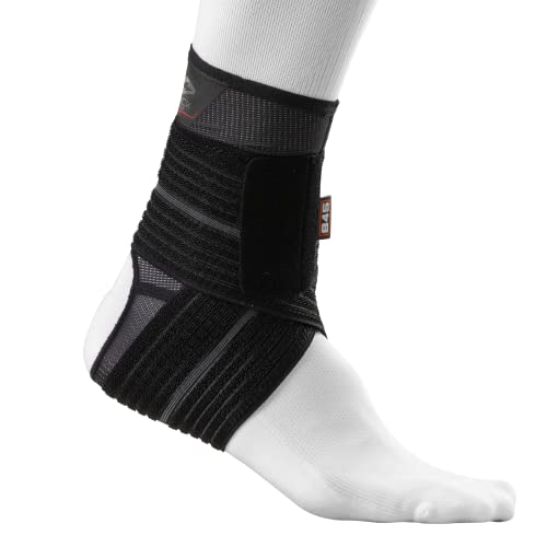 Shock Doctor ShockDoctor Erwachsene Knöchelschützer Stützen Knöchelbandage mit Kompressionsbändern, Black, L von Shock Doctor