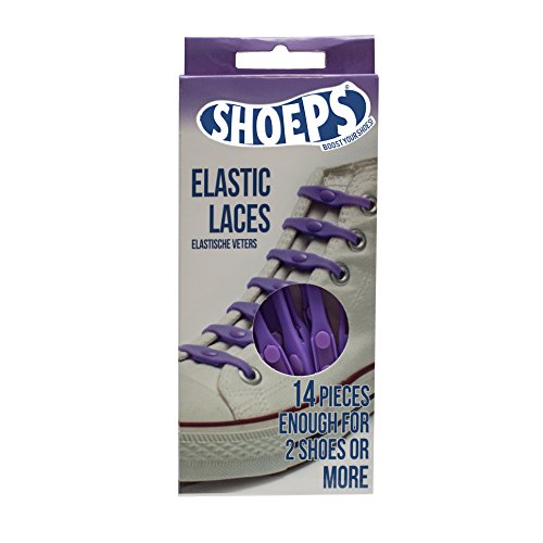Shoeps Elastic Laces, 14 pieces - Purple, Regular von Shoeps