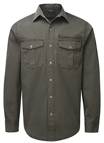 Shooterking Herren Forest Long Sleeve Shirt Braun Brown/Dark Olive XL von Shooterking