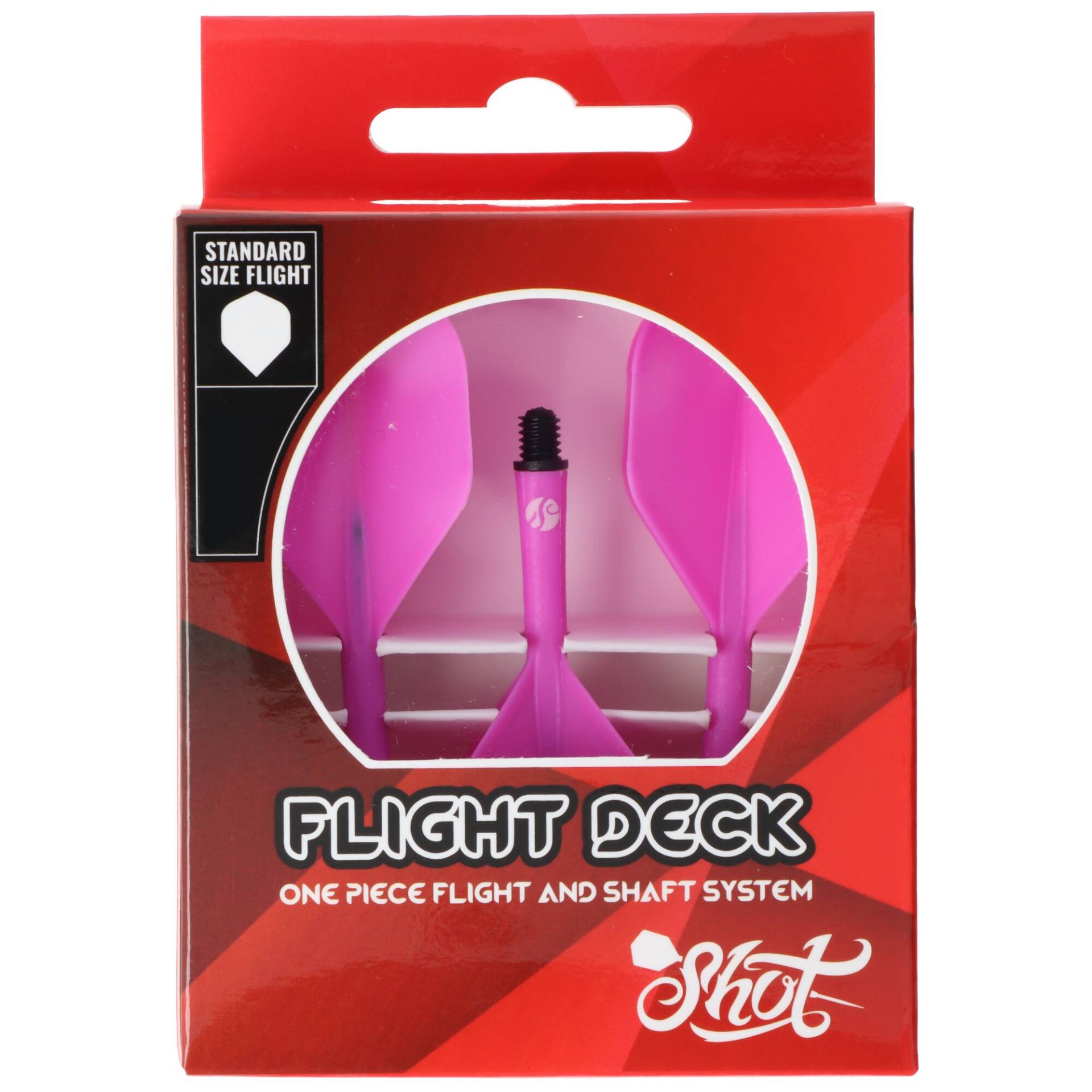 Shot Dart Flight und Shaft, Standard No.2, Pink, In Between, 25,2mm Shot Dart Flight und Shaft, Standard No.2, Pink, In Between, 25,2mm von Shot Darts