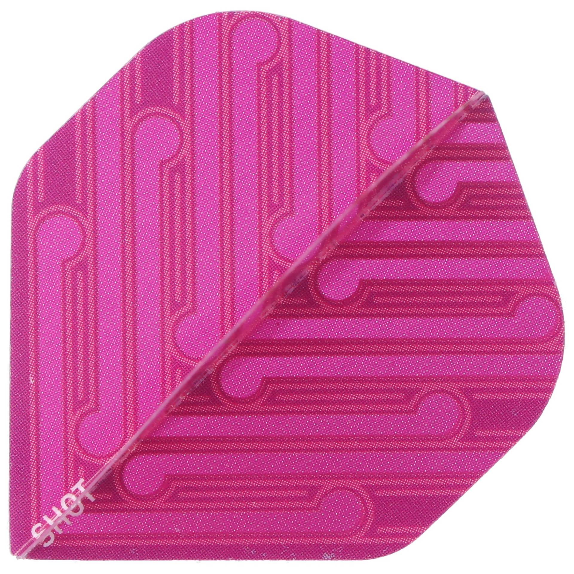 Shot Flight Manu Pink, Standard, 3 Stück von Shot Darts