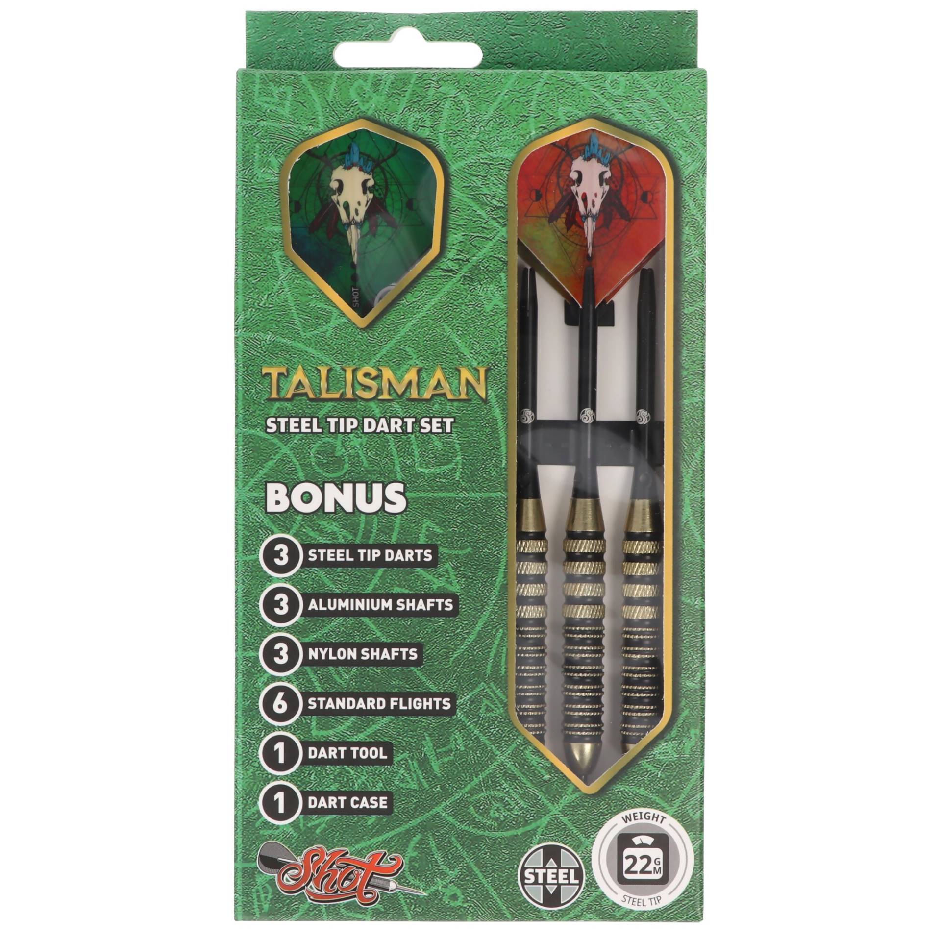 Talisman Brass Steeldart, Value Range 22, 22 Gramm Talisman Brass Steeldart, Value Range 22, 22 Gramm von Shot Darts