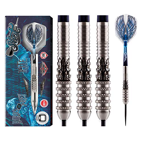 Birds of Prey Kite Steel Tip Dart Set | 80% Tungsten Barrels | Steeltip Darts mit Schäften und Flights | Präzision und Kontrolle | 21 Gramm Birds of Prey Kite Steel Tip Dart Set | 80% Tungsten Barrels | Steeltip Darts mit Schäften und Flights | Präzision und Kontrolle | 21 Gramm von Shot!