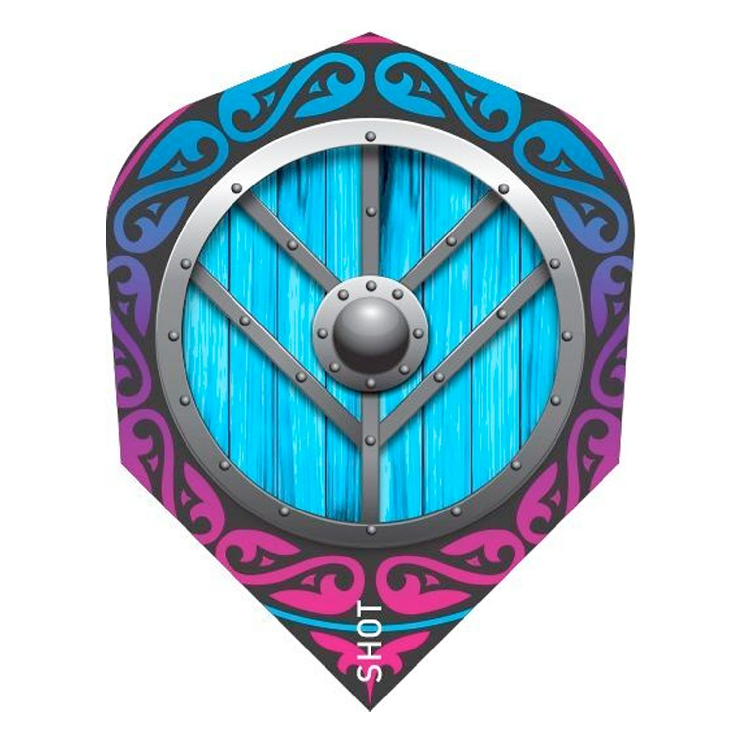 Branded Std.6 Viking Shield Maiden Flights 100 Micron Branded Std.6 Viking Shield Maiden Flights 100 Micron von Shot Darts
