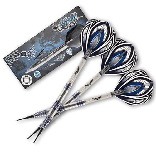 Birds of Prey Falcon Soft Tip Dart Set | 90% Tungsten Barrels | Steeltip Darts mit Schäften und Flights | Präzision und Kontrolle | 19 Gramm Birds of Prey Falcon Soft Tip Dart Set | 90% Tungsten Barrels | Steeltip Darts mit Schäften und Flights | Präzision und Kontrolle | 19 Gramm von Shot!