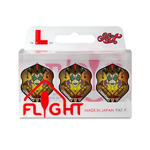 Shot! Dart-Flights L-Style EZ L1 Standardform Americana Jester Dart Flight-Set, ultra-langlebig, 150 Mikron Dicke, 90 Grad vorgeformte Flossen für maximale Genauigkeit und perfekte Aerodynamik Shot! Dart-Flights L-Style EZ L1 Standardform Americana Jester Dart Flight-Set, ultra-langlebig, 150 Mikron Dicke, 90 Grad vorgeformte Flossen für maximale Genauigkeit und perfekte Aerodynamik von Shot!