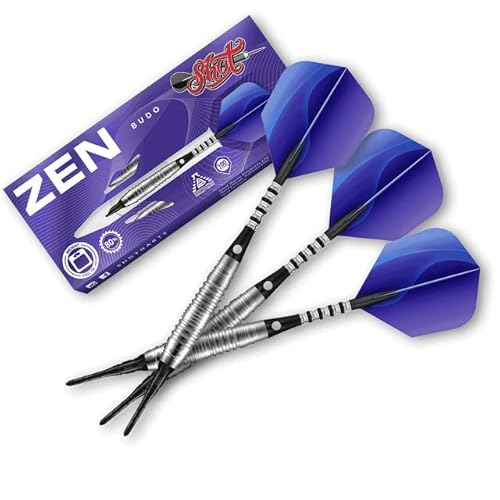 Shot! Darts Zen Budo 80% Tungsten Pro Throwing Darts Soft Tip Set, Professional – Made in New Zealand – Designed Dart Flights for Women & Men – Plastic Tip Bar Darts for Adults Shot! Darts Zen Budo 80% Tungsten Pro Throwing Darts Soft Tip Set, Professional – Made in New Zealand – Designed Dart Flights for Women & Men – Plastic Tip Bar Darts for Adults von Shot!