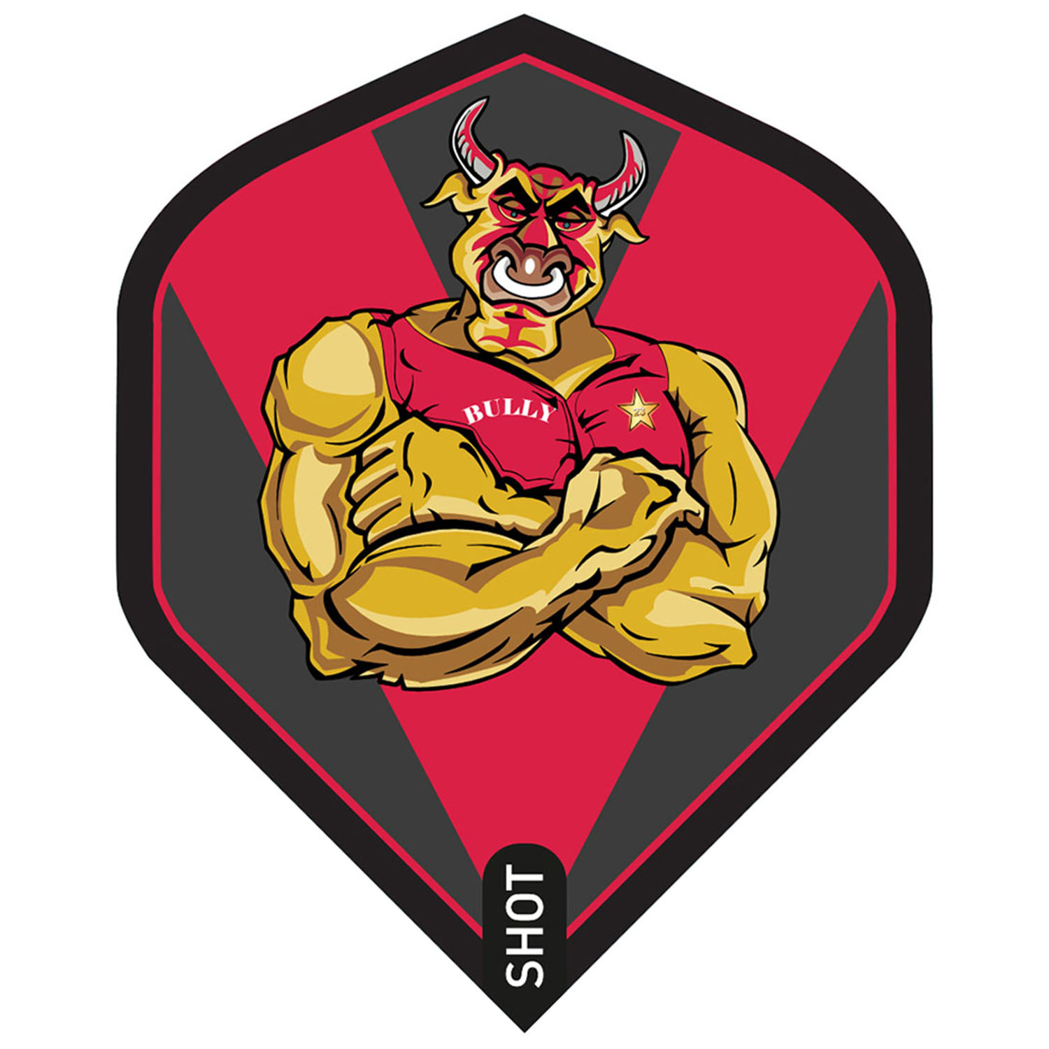 Shot Michael Smith Bully Boy Red Flights No.2 Shot Michael Smith Bully Boy Red Flights No.2 von Shot Darts