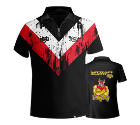 Shot Michael Smith White Stripe Dartshirt Shot Michael Smith White Stripe Dartshirt von Shot