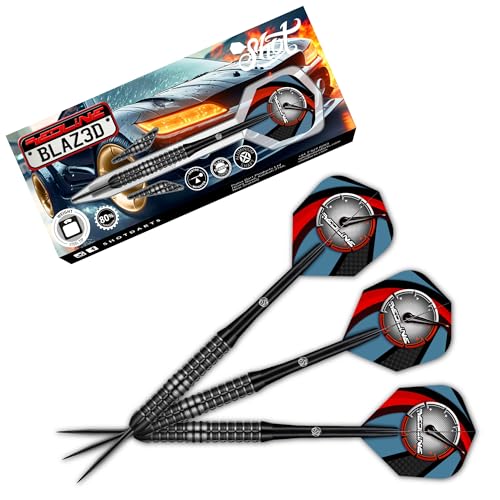 Shot! Redline Blazed Steeldarts 24g – 80% Tungsten Präzisionsdarts mit Schwarzer Titanbeschichtung Shot! Redline Blazed Steeldarts 24g – 80% Tungsten Präzisionsdarts mit Schwarzer Titanbeschichtung von Shot!