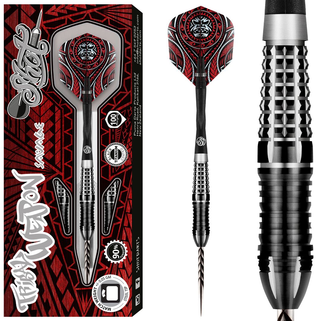 Shot Tribal Weapon Savage Steeldarts 23g 90% Shot Tribal Weapon Savage Steeldarts 23g 90% von Shot Darts