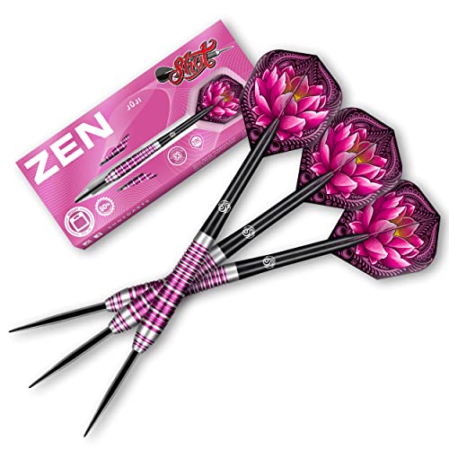 Shot Steel Darts Zen Juji Match Dart 80% Tungsten Steeltip Darts | Soft Dart Hochwertiges Tungsten Dart Set mit Schäften und Flights Made in New Zealand (23 Gramm) Shot Steel Darts Zen Juji Match Dart 80% Tungsten Steeltip Darts | Soft Dart Hochwertiges Tungsten Dart Set mit Schäften und Flights Made in New Zealand (23 Gramm) von Shot!