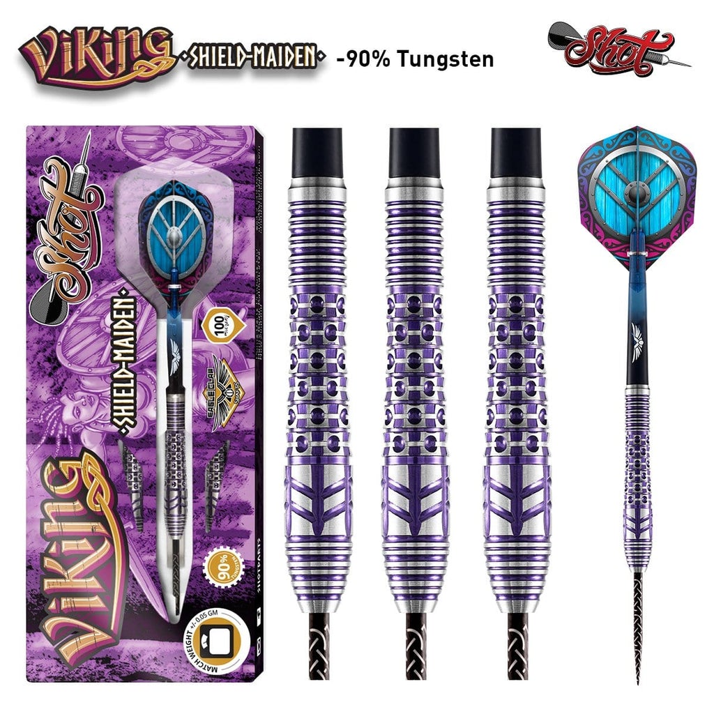 Viking Shield-Maiden Steel Tip Dart Set-90% Tungsten 23g Viking Shield-Maiden Steel Tip Dart Set-90% Tungsten 23g von Shot Darts
