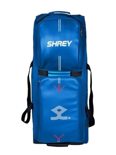 Shrey Meta 120 Wheelie Cricket-Tasche, Stahlblau von Shrey