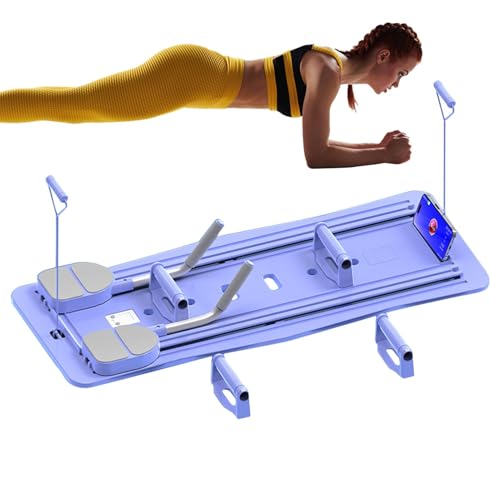 Pilates Reformer Board, Multifunktionales Fitness-Board, Faltbare Pilates Brett Für Zuhause, AB Trainer Fitness Geräte Zuhause, Multifunktionales Übungsbrett Für Heimübungen, Pilates Zubehör von Shuangliao