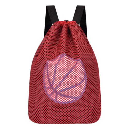 Shurzzesj Basketballtaschen für Jungen, große Kapazität, Sporttasche mit Kordelzug, Sporttasche, Schultertasche für Damen und Herren, leichte Tasche für Fußball von Shurzzesj