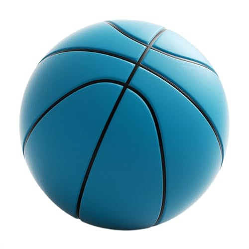 Shurzzesj Leiser Basketball, weicher 3D-Basketballball, leiser Ball, hochdichter Schaumstoffball, heller stummer Basketball für Spiel, Praxis, Kinder, Teenager, Erwachsene von Shurzzesj
