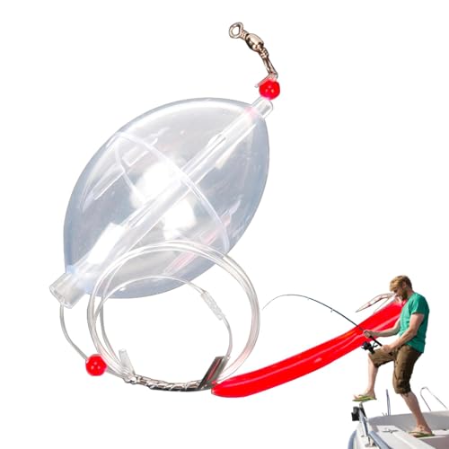 Shurzzesj Transparente Bobbers Oval Posen, Slip Bobbers Set zum Angeln,Transparente Bubble-Fliegenfischerposen | Wetterbeständiges Slip-Bobber-Set zum Angeln im Süßwasser, Bachangeln von Shurzzesj