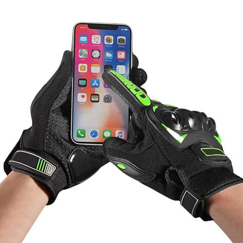 Shxupjn Motorradhandschuhe für Herren, Reithandschuhe - Touchscreen-Motocross-Handschuhe Hartschale,Motorradzubehör Schutzausrüstung für BMX-ATV-Fahren, Straßenrennen, Radfahren, Klettern Shxupjn Motorradhandschuhe für Herren, Reithandschuhe - Touchscreen-Motocross-Handschuhe Hartschale,Motorradzubehör Schutzausrüstung für BMX-ATV-Fahren, Straßenrennen, Radfahren, Klettern von Shxupjn