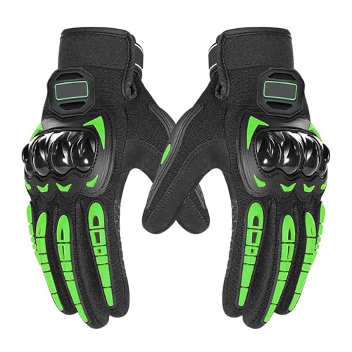 Shxupjn Reithandschuhe, Motorrad-Reithandschuhe - Touchscreen-Motocross-Handschuhe Hartschale - Motorradzubehör Schutzausrüstung für BMX-ATV-Fahren, Straßenrennen, Radfahren, Klettern von Shxupjn