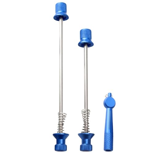 Shxupjn Schnellspanner-Set – klappbarer Anti-Diebstahl-Spieß vorne und hinten, Aluminiumlegierung, faltbares Rennrad-Hinterlager-Schraubenstange für vorne und hinten Shxupjn Schnellspanner-Set – klappbarer Anti-Diebstahl-Spieß vorne und hinten, Aluminiumlegierung, faltbares Rennrad-Hinterlager-Schraubenstange für vorne und hinten von Shxupjn