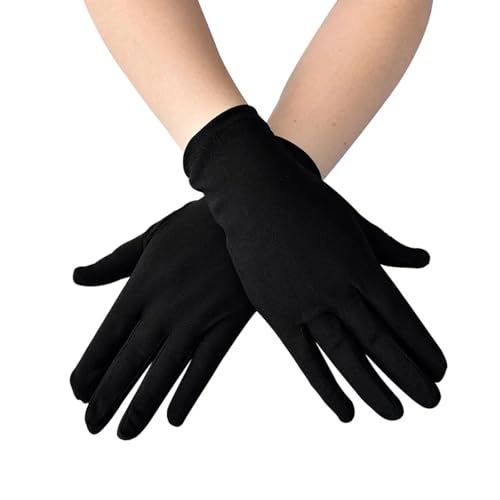 Gloves Mittens Handschuhe Winter Warm Herren Damen Männer Party Handschuhe Stretch Sonnenschutz Vollfinger Fäustling Seide Elastische Handschuhe Frauen Schwarz von SiVaji