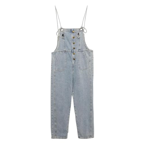 Jean Jeans Damen Hose Jeanshose Female Womendamen Denim Latzhose Casual Strampler Damen Playsuits Harem Jean L 6418Blau von SiVaji