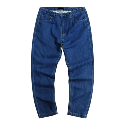 Jean Jeans Damen Hose Jeanshose Female Womenretro Denim Jeans Casual Gerade Hose Schwarz Männer Reine Baumwolle 40 Bu2 von SiVaji