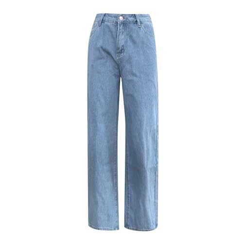 Jean Jeans Damen Hose Jeanshose Female Womenwide Leg Pant Denim Pants Damen Straight Jeans L A von SiVaji