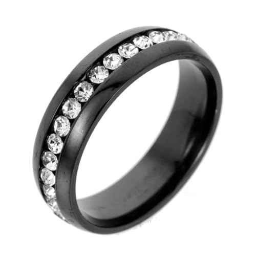 Ring Ringe Damen Bijouterie Herren Ring Ringe Frauen Kreis Verlobung Hochzeit Boho Party Punk 10 Schwarz von SiVaji