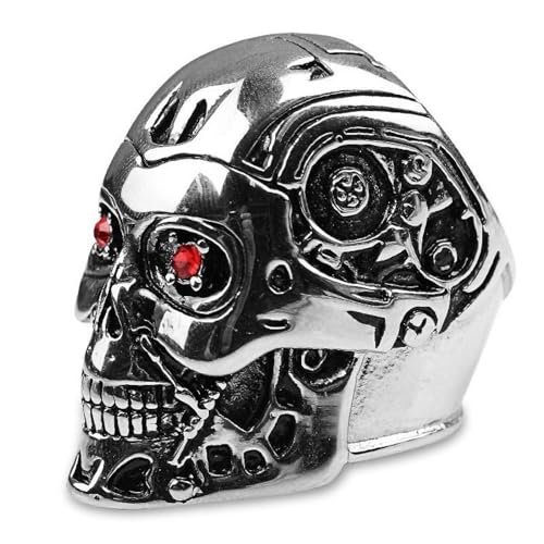 Ring Ringe Damen Bijouterie Herren Ring Totenkopf Männer Frauen Retro Party Einfach Geometrisch Hochzeit Punk Größe 7 Silber Ring Ringe Damen Bijouterie Herren Ring Totenkopf Männer Frauen Retro Party Einfach Geometrisch Hochzeit Punk Größe 7 Silber von SiVaji