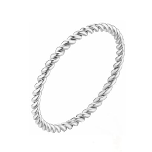 Rings Ring Ringe Damen Bijouterie Herren Klassischer Einfacher 3-Farbiger Ring Männer Frauen Hochzeit Verlobung Männer Ring Punk 7 Silber von SiVaji