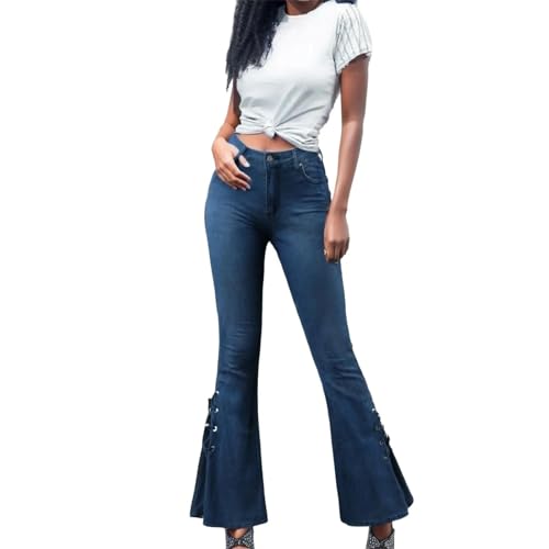 SiVaji Jean Jeans Damen Hose Jeanshose Female Womenjeans Denim Flare Damen Jeanshose XXXL Blau von SiVaji