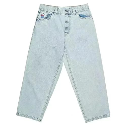 SiVaji Jean Jeans Damen Hose Jeanshose Female Womenmänner Frauen Retro Hohe Taille Weite Hosen Hip Hop Cartoon Jeans XL 2 von SiVaji