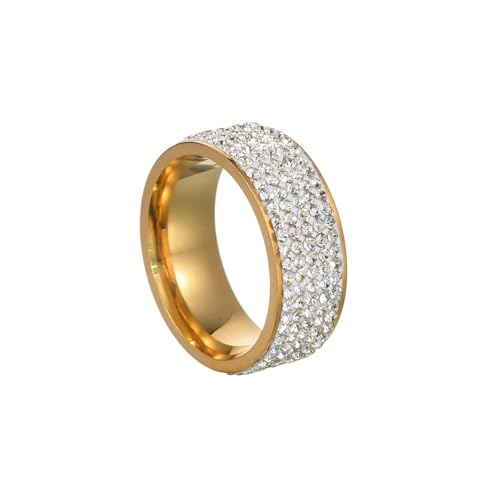 SiVaji Ring Ringe Damen Bijouterie Herren Frauen Männer Ring Party Hochzeit Verlobungsringe Punk 12 Gold von SiVaji