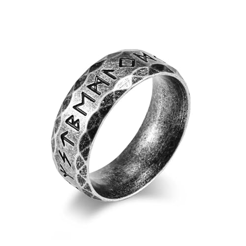 SiVaji Ring Ringe Damen Bijouterie Herren Männer Frauen Odin Wikinger Totem Amulett Rune Worte Ringe Punk Party Hochzeit 9 2 von SiVaji