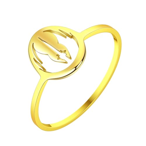 SiVaji Ring Ringe Damen Bijouterie Herren Ringe Retro Party Einfach Geometrisch Hochzeit Punk Männer Und Frauen Gold von SiVaji