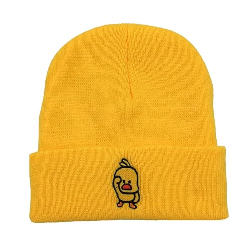 SiVaji Strickmützen Hüte Mützen Caps Beanie Mütze Herbst Winter Männer Frauen Wollmützen Im Freien Warme Kalt Strickmütze Mütze Mützen Freesize Gelb von SiVaji