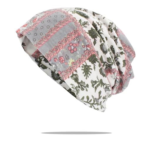 SiVaji Strickmützen Hüte Mützen Caps Beanie Winter Herbst Hut Blumen Erwachsene Multifunktions Dünner Schal Skullies Mützen Vintage Mütze 9 von SiVaji