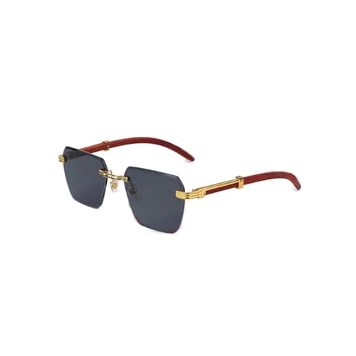 SiVaji Sunglasses Sonnenbrille Herren Damen Unisex Sonnenbrille Zum Fahren Randlose Sonnenbrille Reise von SiVaji