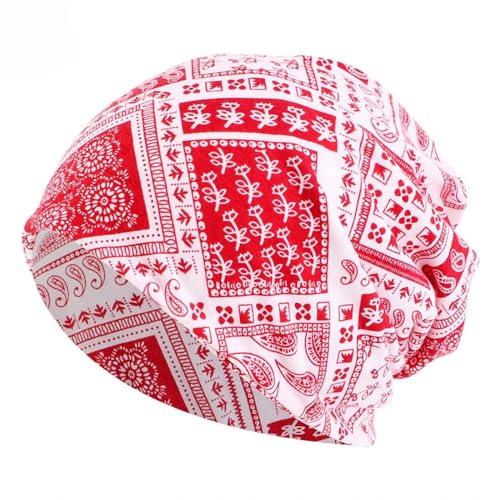 Strickmützen Hüte Mützen Caps Beanie Herbst Winter Frauen Hüte Skullies Mützen Klassisch Dünn Mädchen Weicher Schal Rot von SiVaji