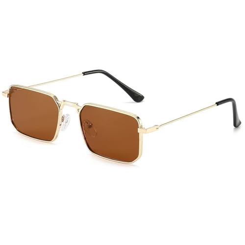 Sunglasses Sonnenbrille Herren Damen Unisex Sonnenbrille Damen Rahmen Brille Vintage Square Multi von SiVaji