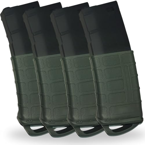 Sibo - Airsoft Magazin Hülle 4er Pack – Taktisches Zubehör im Magpul Stil – Rutschfester Griffschutz – Passend für M4 M16 AR15 – Mid Cap Hi Cap – Magazin Cover Softair Replik Gewehr Sibo - Airsoft Magazin Hülle 4er Pack – Taktisches Zubehör im Magpul Stil – Rutschfester Griffschutz – Passend für M4 M16 AR15 – Mid Cap Hi Cap – Magazin Cover Softair Replik Gewehr von Sibo