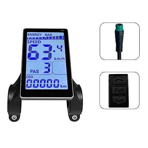 Sichuny 1 Stück Elektrofahrrad LCD-Messgerät 5 Pin 24V 36V 48V 60V Universeller Wasserdichter Stecker von Sichuny