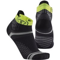 Sidas Run Feel Socks Light Black/Yellow von Sidas